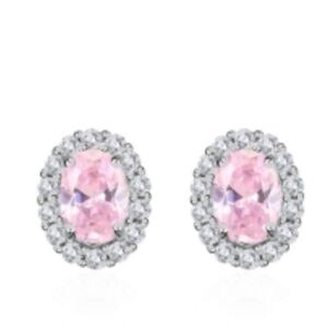 Pink gemstone Austrian Crystal earrings